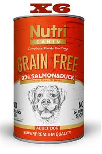 Nutri Canin 400 Gr %92 Somon&ördek Etli Tahılsız Köpek Maması 6adet