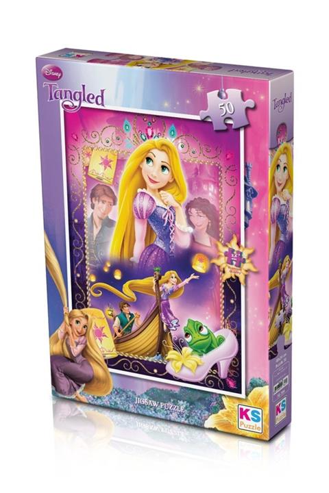 Ks Games Rapunzel (Tangled) Lisanslı Kutulu Puzzle/Yapboz 50 Parça
