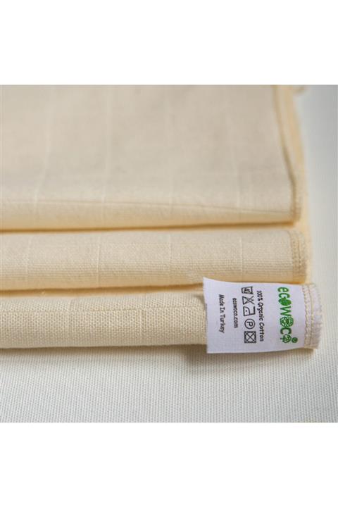 ecowoco Organik Ham Pamuk Müslin Bez 70x70 cm 1 Adet