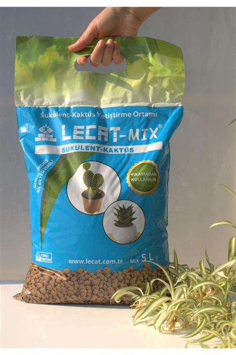 Doğalsan Tarım Kil Bilyesi 5 Lt (0-3 Mm) 3 Adet Kaktüs & Sukulent Için Hidroponik Toprak Lecat Hidrokültür Toprağı