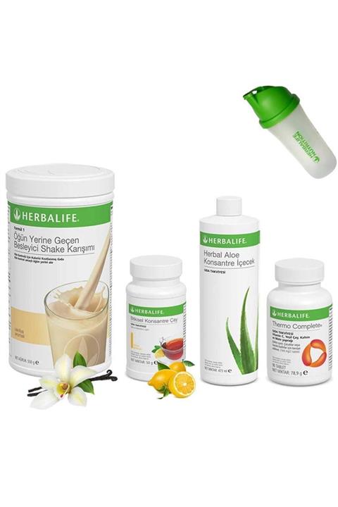 Herbalife Vanilyalı Shake +limon Aromalı Çay+aloe Vera+ Thermo Complate