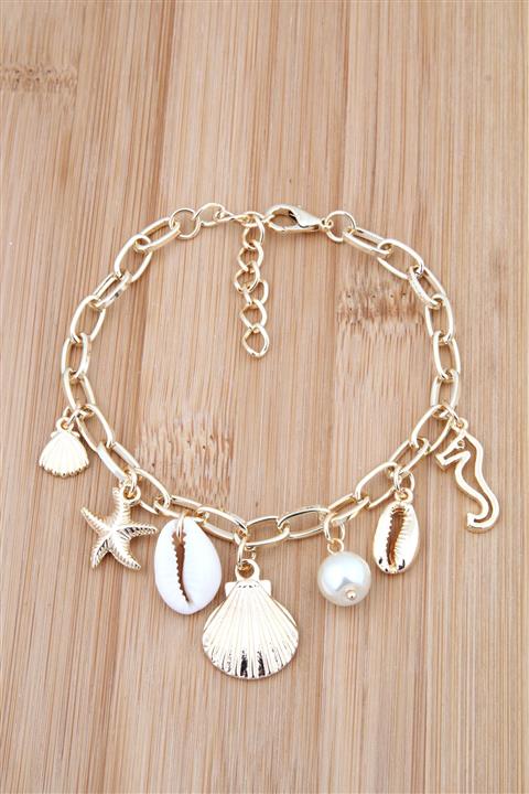 Pelin Aksesuar Deniz Figürlü Charm Halhal