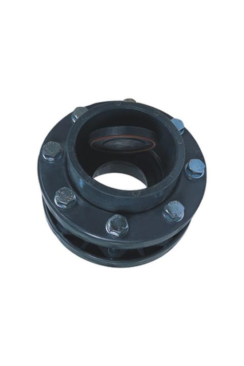 Gemaş Pvc Çalpara Çekvalf Kole Flanşları Ve Civatalı Komple 140mm