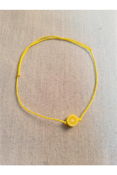 ONEPRETTYWISH Kadın  Limon Meyve Ip Halhal