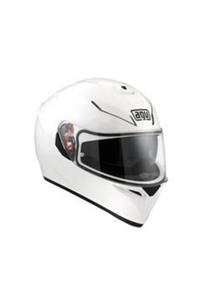 AGV K3 Sv Solid White Kapalı Kask