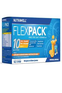 Nutrawell FLEXPACK - Kollajen-Glukozamin- MSM - Portakal Aromalı Glutensiz