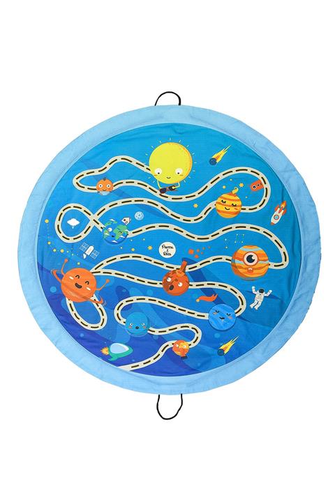 Poema&Rosa Poema & Rosa Oyun Matı Ve Oyuncak Çantası | 140 Cm. Çap | Iplerinden Çekerek Toplanır (Planet)