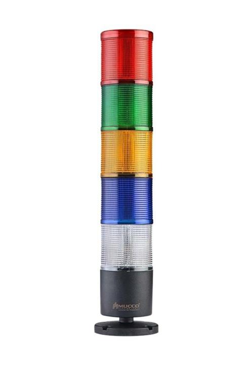 MUCCO 5 Katlı Çakar Buzzer Işıklı Kolon 12-24v Ac/dc Snt-7013-cb5
