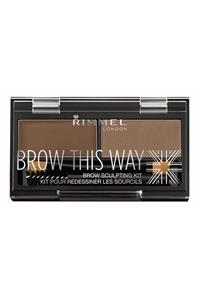 RIMMEL LONDON Brow This Way Kaş Şekillendirme Kiti Medium Brown