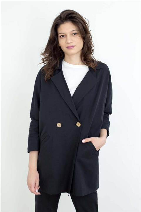 Mevra Kadın Blazer Ceket Siyah