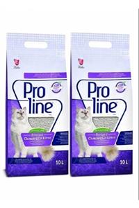 Pro Line Proline Lavanta Kokulu Bentonit Topaklaşan Kedi Kumu 2x10 Lt