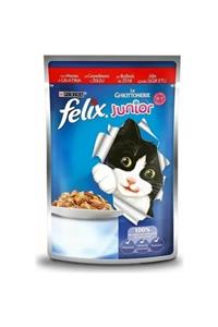 FELIX Junior Sığır Etli Yavru Yaş Kedi Maması 100 gr X 20 Adet