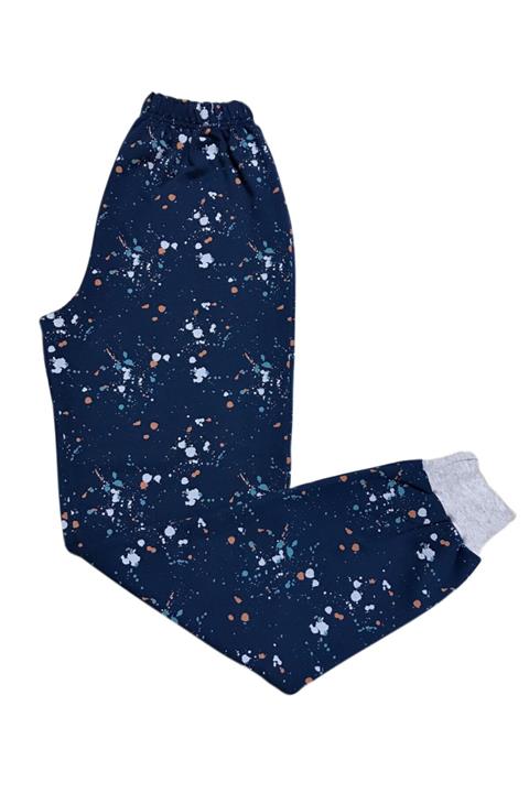 BUBİ GİYİM Boya Damlacıklı Unısex Pijama Altı (organik 2 Iplik Kumaş)