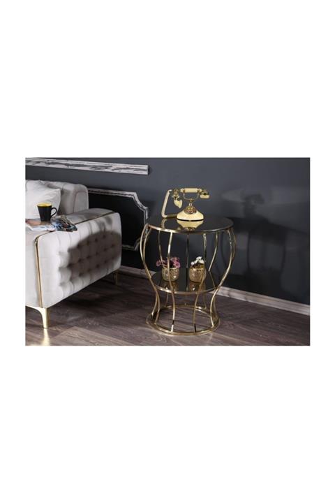 AVVİO Home Balkabağı Orta Sehpa- Yan Sehpa