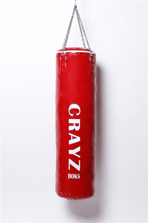 CRAYZ 90x30 Kırmızı Zincirli Kum Torbası