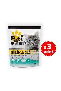 Patican 3 Adet Silika Kristal Kedi Kumu 3.8 Lt