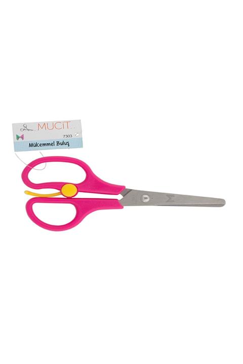 Masaüstü Kırtasiye Mucit Pembe Yaylı Okul Makası