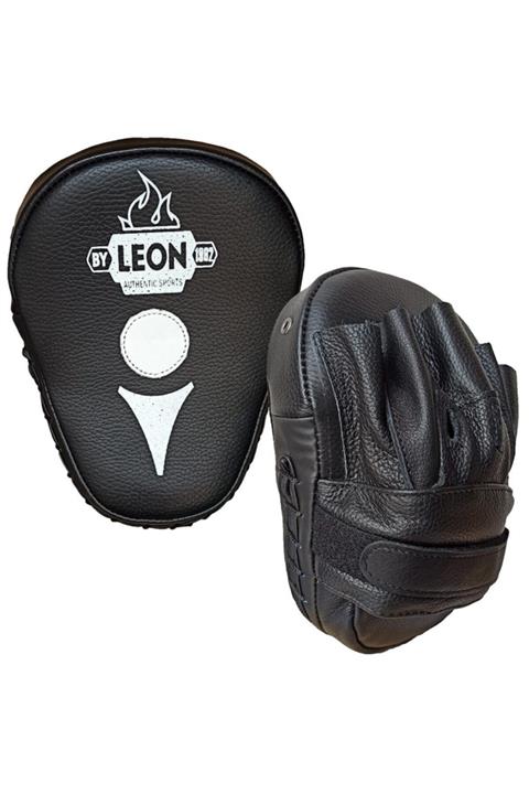 By Leon 1982 Leon Ultimate Hakiki Deri Boks Ve Kick Boks El Lapası Ellik Siyah