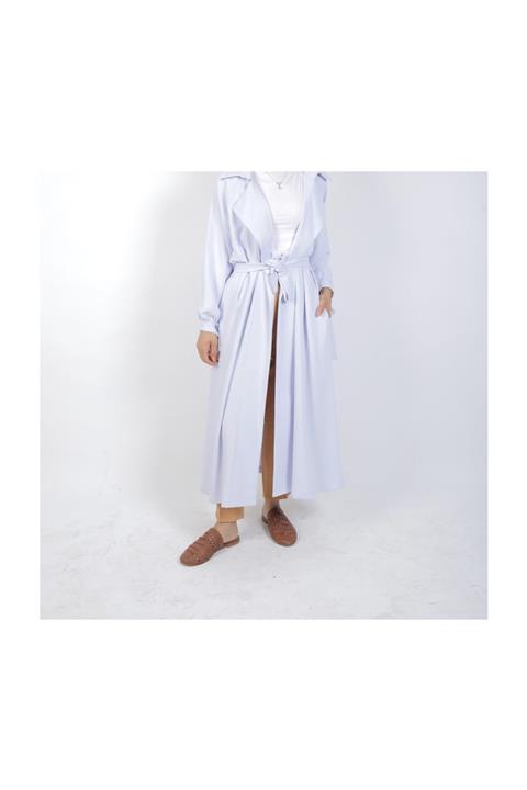 Melike Tatar Adriana Kap Buz Mavisi Trençkot