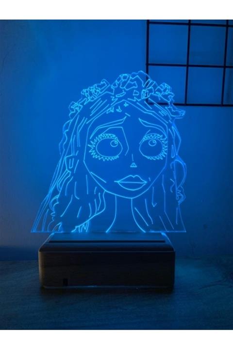 Modiwa Design Ölü Gelin Corpse Bride Emilly Watson 16 Renk Gece Lambası
