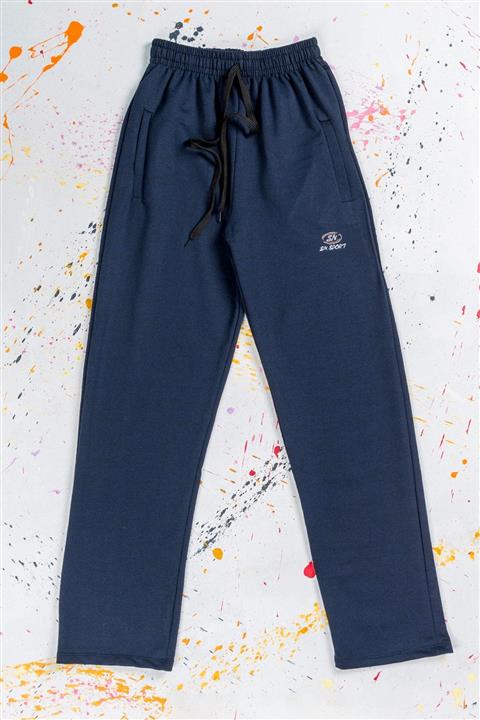 Line Smart Erkek Lacivert Pamuklu Fermuarlı Cepli Düz Paça Tek Alt