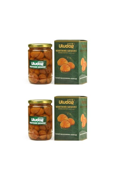 ULUDAĞ KESTANE ŞEKERİ Duble Cam Kavanoz 1000 Gr X 2 Adet