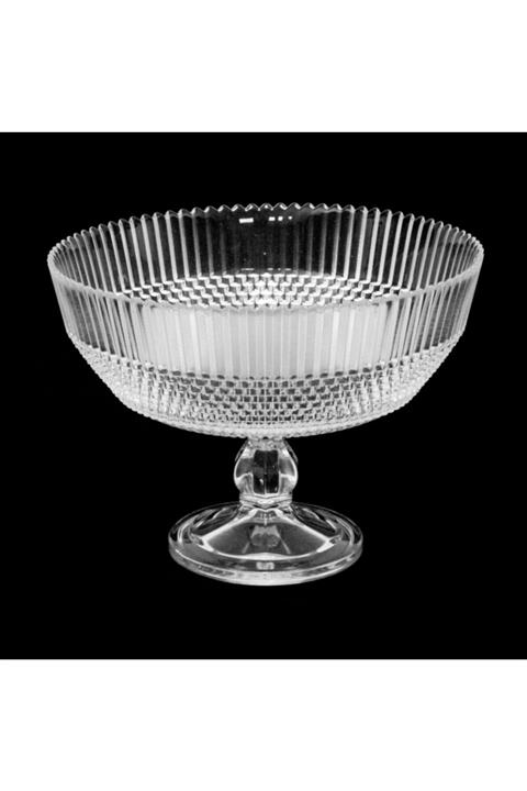 SIGMA GLASS 22 Cm Kristal Ayaklı Kase Sade