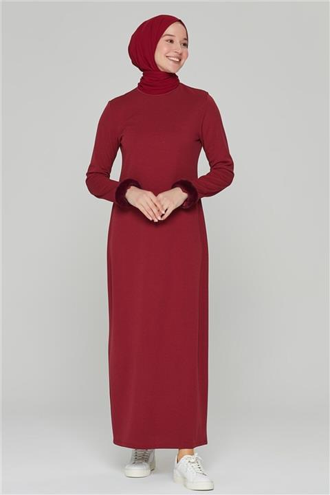 Armine Kadın Bordo Elbise 20ka9228