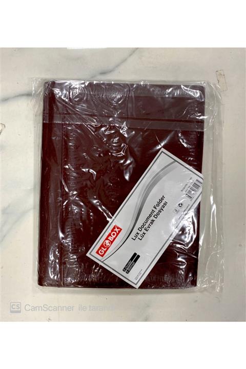 Globox Lüx Evrak Dosyası 5 Bölmeli Suni Deri