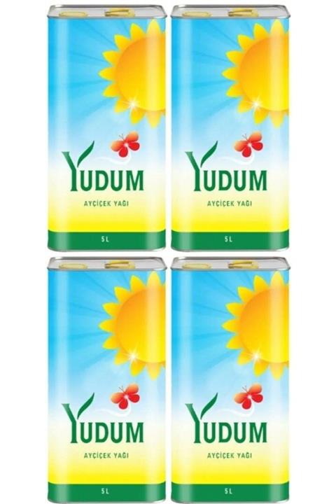 Yudum Ayçiçek Yağı 5 Lt Teneke 4 Adet