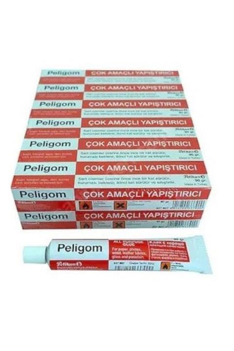 Peligom Pelikan 90 Gr Solventli Sıvı Yapışırıtcı 12'li Paket