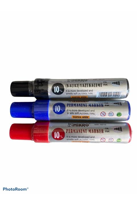 Mikro Micro Marker Kesik Uçlu 10mm Markör Kalemi Mavi