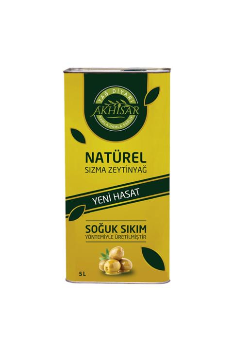 Yağ Diyarı Akhisar 2021/22 Sezon Yeni Hasat Soğuk Sıkım Natürel Sızma Zeytinyağ 5 Litre