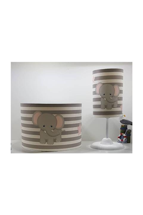 Bebaks Büyük Filli Bebek Ve Çocuk Odası Lamba Seti