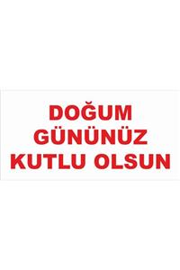 MIGNATIS Doğum Gününüz Kutlu Olsun Tek Renk Branda Afisi 200x100cm