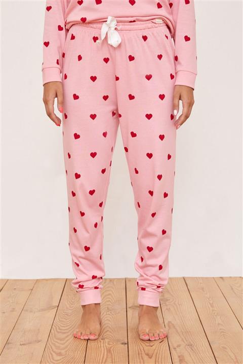 Katia&Bony Kalp Desenli Kadın Pijama Altı - Pembe