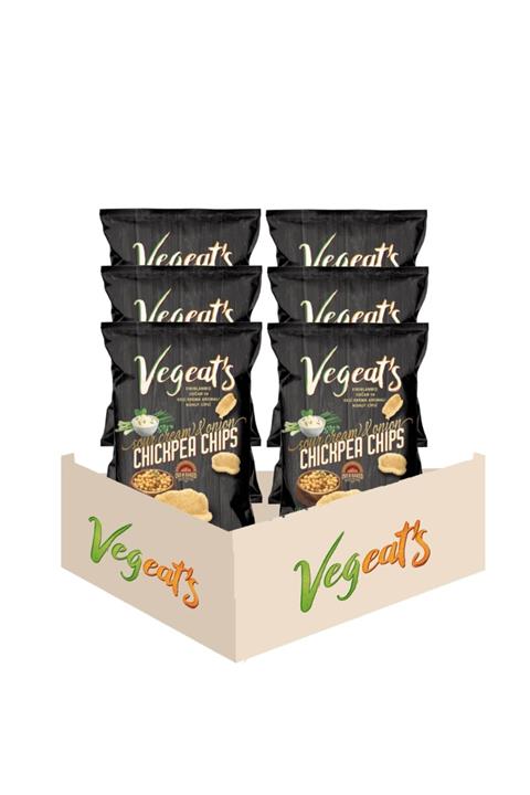 Vegeat's Fırınlanmış Ekşi Krema Aromalı Nohut Cipsi 6 Adet Cips