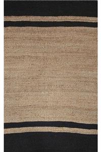 Eko Halı Echo Ech 07 Naturel Siyah Jüt Hasır El Dokuma Sisal Kilim Halı