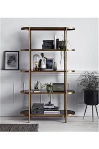 atolly design Metal Gold Kitaplık