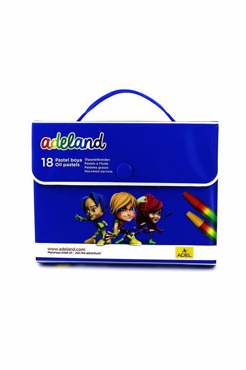 Adel 18 Renk Çantalı Pastel Boya 1818100