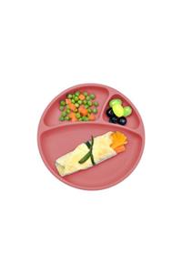 Oioi Vakum Tabanlı Silikon Mama Tabak 6 Ay Bordo