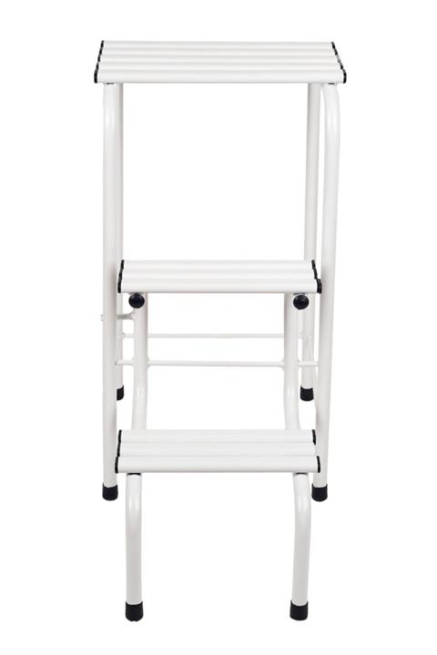 SÖĞÜTCENTER Beyaz Yeni Nesil Merdivenli Tabure