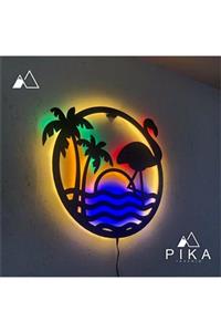 Pika Tasarım Summer Paradise Led Işıklı Duvar Dekorasyonu