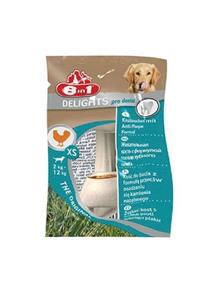 8in1 Delights Dental Xs Köpek Diş Bakım Kemiği Xsmall Düğüm 12 gr