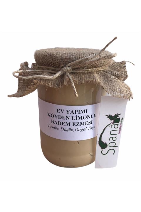 SPANA Limonlu Badem Ezmesi Ev Yapımı Katkısız 330gr