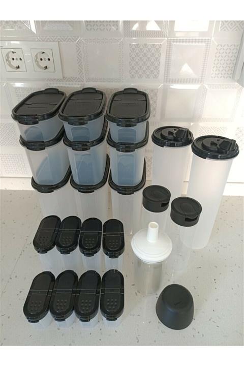 Tupperware Oval Bakliyat Takımı Oval Duru Sosluk Baharatçık Set Canımevim87