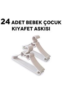 CMKStore Bebek Kıyafet Askısı 24'lü Elbise Askısı Çocuk Kıyafet Askısı