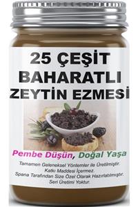 SPANA 25 Çeşit Baharatlı Zeytin Ezmesi Ev Yapımı Katkısız 330gr