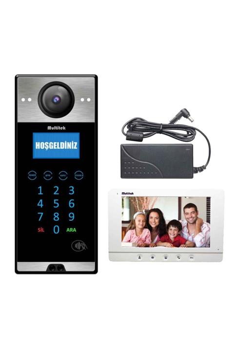 Multitek 5 Daire 7 Inç Görüntülü Diafon (mb-12/mb-73)beyaz