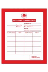 Kaya Avukat Soruşturma Ceza Dava Icra Dosyası Kırmızı 1. Kalite 100'lük Paket